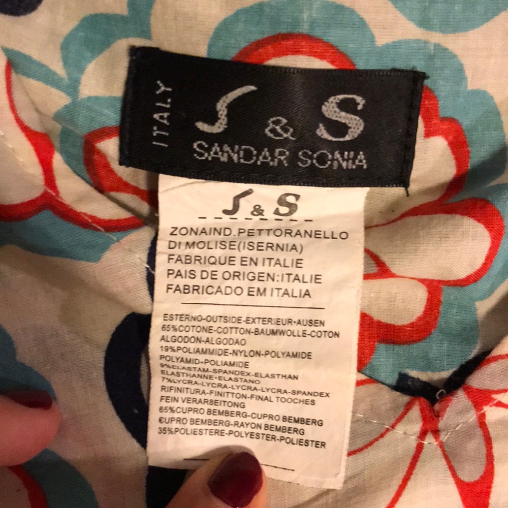 Sandar Sonia Kimono Style Top (Made in Italy) - Picture 3 of 4